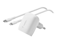 Belkin BoostCharge strömadapter - 24 pin USB-C - 20 Watt WCA006VF1MWH-B5