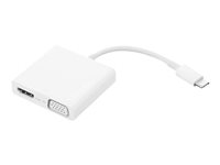 Lenovo USB-C 3-in-1 Hub - videokort - HDMI / VGA / USB GX90T33021