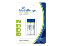 MediaRange MRBAT122 batteri - 2 x AAA - NiMH MRBAT122