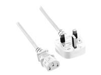 MicroConnect - strömkabel - Typ G till power IEC 60320 C13 - 2 m PE090420W