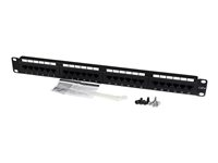 StarTech.com 1U hyllmonterbar Cat 6 110 patchpanel med 24 portar - patch-panel - 1U C6PANEL24