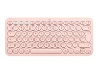 Logitech K380 Multi-Device Bluetooth Keyboard - tangentbord - QWERTZ - schweizisk - rosa Inmatningsenhet 920-010396