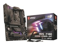 MSI MPG Z490 GAMING CARBON WIFI - moderkort - ATX - LGA1200-uttag - Z490 MPG Z490 GAMING CARBON WIFI