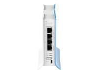 MikroTik RouterBOARD hAP lite - trådlös router - Wi-Fi - skrivbordsmodell RB941-2ND-TC