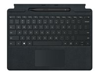 Microsoft Surface Pro Signature Keyboard - tangentbord - med pekplatta, accelerometer, Förvarings- och laddningsfack för Surface Slim Pen 2 - QWERTZ - svart - med Slim Pen 2 Inmatningsenhet 8X8-00008