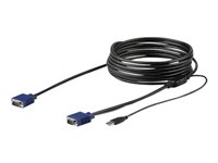 StarTech.com 15 ft. (4.6 m) USB KVM Cable for StarTech.com Rackmount Consoles - VGA and USB KVM Console Cable (RKCONSUV15) - video/USB-kabel - 4.6 m RKCONSUV15