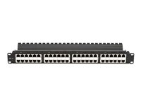 Black Box SpaceGAIN CAT6 High-Density Feed-Through - patch-panel - 1U - 19" JPM816A-HD