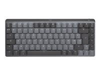 Logitech Master Series MX Mechanical Mini for Mac - tangentbord - AZERTY - fransk - rymdgrå Inmatningsenhet 920-010833