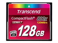 Transcend - flash-minneskort - 128 GB - CompactFlash TS128GCF800