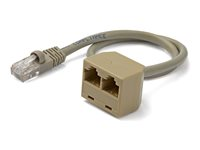 StarTech.com 2-till-1 RJ45 splitterkabeladapter - F/M - nätverksdelare RJ45SPLITTER