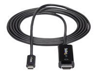 StarTech.com USB C till HDMI-kabel på 2 m - videokabeladapter USB Type C till HDMI 2.0 för 4K vid 60 Hz - Thunderbolt 3-kompatibel - bärbar dator till HDMI-skärm - DP 1.2 Alt-läge HBR2 - svart - adapterkabel - HDMI / USB - 2 m CDP2HD2MBNL