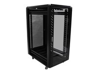 StarTech.com 25U Network Rack Cabinet on Wheels - 36in Deep - Portable 19in 4 Post Network Rack Enclosure for Data & IT Computer Equipment w/ Casters (RK2536BKF) - rack - 25U RK2536BKF