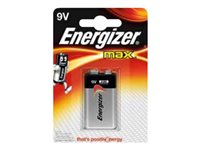 Energizer Max batteri x 9V - alkaliskt 7638900410297