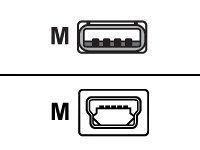 Datalogic CAB-421 - USB-kabel - USB till mini-USB typ B 94A051016