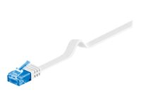 MicroConnect nätverkskabel - 5 m - vit V-UTP6A05W-FLAT