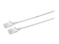 MicroConnect nätverkskabel - 10 m - vit V-UTP6A10W-SLIM