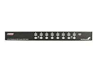 StarTech.com 16 Port 1U RackMount USB PS/2 KVM Switch with OSD - omkopplare för tangentbord/video/mus - 16 portar SV1631DUSBGB