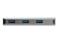 StarTech.com USB C-hubb med 3 portar på 10 Gbps och SD-kortläsare - 3x USB-A och 1x SD-kortplats - Portabel USB 3.1/3.2 Gen. 2 Type C-adapterhubb - Hubb för bärbar dator - Strömsättning via USB - Kompatibel med Thunderbolt 3 - hubb - 3 portar HB31C3ASDMB