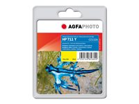 AgfaPhoto - gul - kompatibel - återanvänd - bläckpatron (alternativ för: HP 711, HP CZ132A) APHP711Y