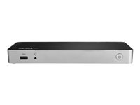 StarTech.com USB C Dock, Dual Monitor HDMI & DisplayPort 4K 30Hz, USB Type-C Laptop Docking Station 60W Power Delivery (PD), SD, 4-port USB-A 3.0 Hub, GbE, Audio, Thunderbolt 3 Compatible - USB 3.1 Gen 1 Dock (DK30CHDPPDUE) - dockningsstation - USB-C - HDMI, DP - 1GbE DK30CHDPPDUE