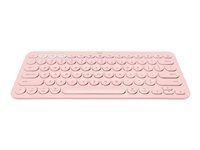 Logitech K380 Multi-Device Bluetooth Keyboard - tangentbord - QWERTZ - tysk - rosa Inmatningsenhet 920-010392