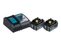 Makita DC18RC - Power Source Kit - batteriladdare - med batteri - 2 - Li-Ion 197490-7