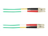 Black Box patch-kabel - 15 m - grön FOCMR50-015M-LCLC-GN