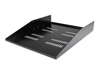 StarTech.com 2U Vented Rack Mount Cantilever Shelf - Mid / Center Mount Server Rack Cabinet Shelf - 150lbs / 68kg - 2 Post Shelf (CABSHF2POSTV) - hylla för rack - 2U CABSHF2POSTV