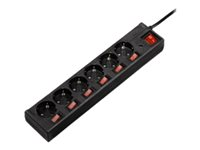 Hama 6-Way Power Strip with Switch and Child Protection - effektband 00121946