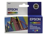 Epson T037 - gul, cyan, magenta - original - bläckpatron C13T037040