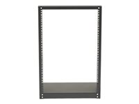 StarTech.com 16U Open Frame Network Rack - 19" 2 Post Free Standing Desktop Rack for Computer, AV, Media, IT Equipment for Server Room (2POSTRACK16) - rack - 16U 2POSTRACK16