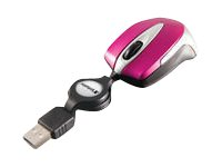 Verbatim Go Mini Optical Travel Mouse - mus - USB - chockrosa 49021