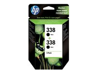 HP 338 - 2-pack - svart - original - bläckpatron CB331EE