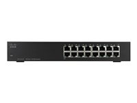 Cisco Small Business SF110-16 - switch - 16 portar - ohanterad - rackmonterbar SF110-16-EU