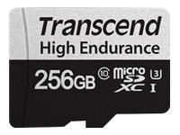 Transcend 350V - flash-minneskort - 256 GB - mikroSDXC UHS-I TS256GUSD350V