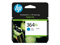 HP 364XL - Lång livslängd - cyan - original - bläckpatron CB323EE#301