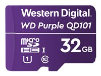 WD Purple SC QD101 WDD032G1P0C - flash-minneskort - 32 GB - microSDHC WDD032G1P0C