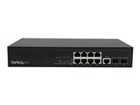 StarTech.com - switch - 10 portar - Administrerad - rackmonterbar IES101002SFP