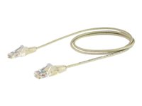 StarTech.com 1 m CAT6-kabel - Tunn - Ej hakfria RJ45-kontakter - Grå - patch-kabel - 1 m - grå N6PAT100CMGRS