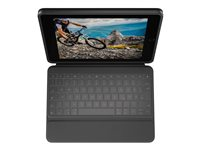 Logitech Rugged Folio - tangentbord och foliefodral - QWERTZ - schweizisk Inmatningsenhet 920-009315