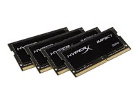 HyperX Impact - DDR4 - sats - 32 GB: 4 x 8 GB - SO DIMM 260-pin - 2133 MHz / PC4-17000 - ej buffrad HX421S14IB2K4/32