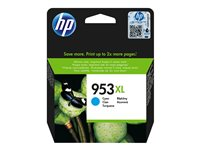 HP 953XL - Lång livslängd - cyan - original - bläckpatron F6U16AE#BGX