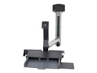 Ergotron StyleView Sit-Stand Combo System with Worksurface monteringssats - för LCD-skärm/tangentbord/mus/streckkodsläsare/processor - liten CPU-hållare - polerat aluminium 45-272-026