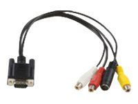 MicroConnect VGA-/S-video-/kompositkabel - 30 cm MONGGSV