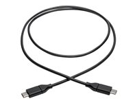 Eaton Tripp Lite Series USB-C Cable (M/M) - USB 2.0, 5A (100W) Rated, 3 ft. (0.91 m) - USB-kabel - 24 pin USB-C till 24 pin USB-C - 91.4 cm U040-003-C-5A