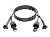 Eaton Tripp Lite Series USB 3.0 SuperSpeed A to A M/M Cable, Industrial - IP68, Shielded, 3 ft. (0.91 m), TAA - USB-kabel - USB typ A till USB typ A - TAA-kompatibel - 1 m U325-003-IND