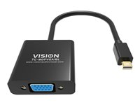 Vision Professional - videokort - Mini DisplayPort till HD-15 (VGA) TC-MDPVGA/BL