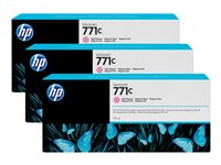 HP 771C - 3-pack - ljus magenta - original - bläckpatron B6Y35A