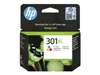 HP 301XL - Lång livslängd - färg (cyan, magenta, gul) - original - bläckpatron CH564EE#ABE