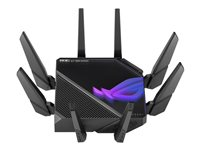 ASUS ROG Rapture GT-AXE16000 - trådlös router - Wi-Fi 6E - skrivbordsmodell GT-AXE16000